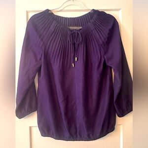 The Limited Pleated Satin Blouse